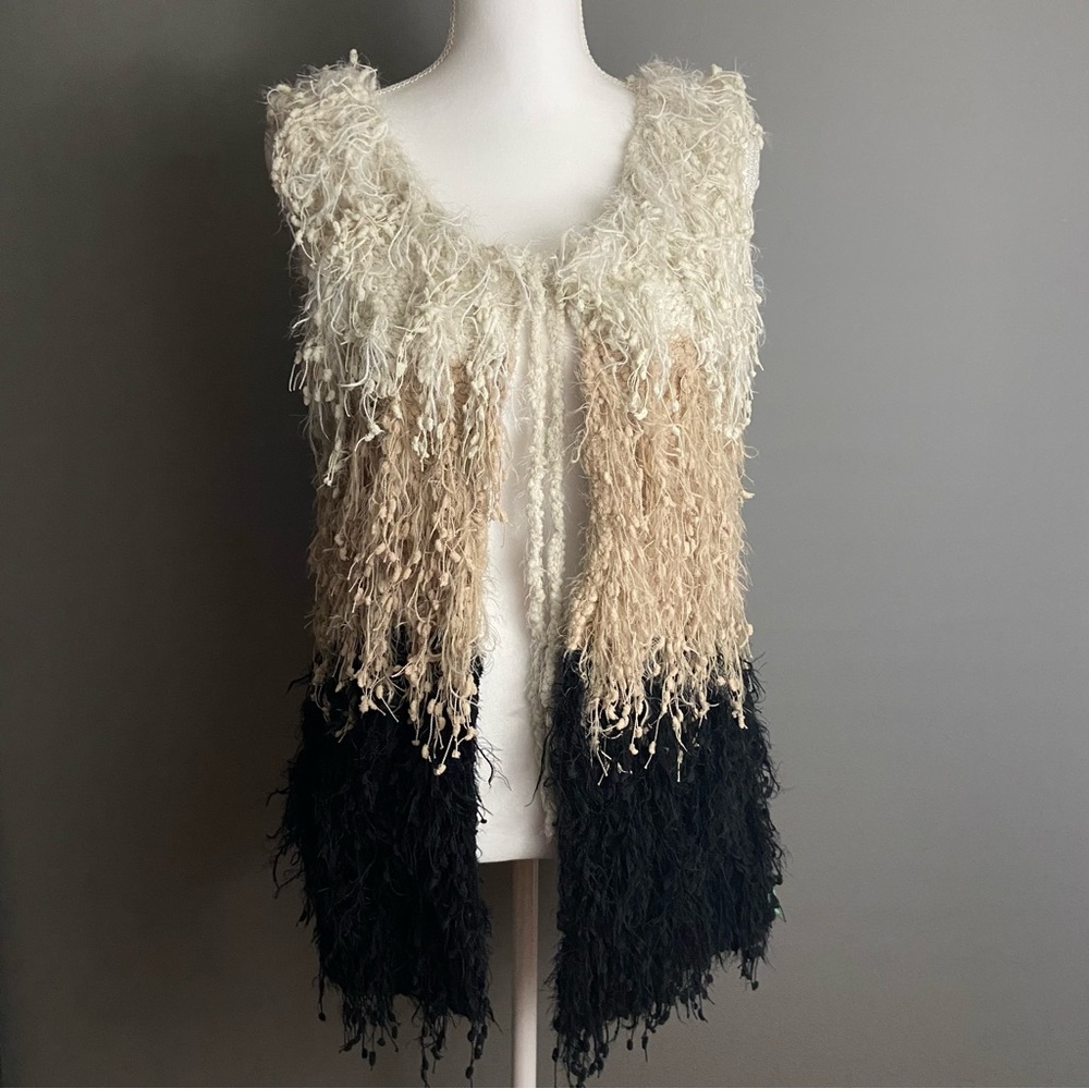 Sioni Studio - Shaggy Ombré Vest- Size S/ M